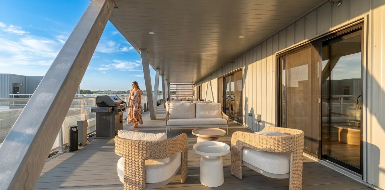 Gardenia lachine terrasse rooftop barbecue condo locatif